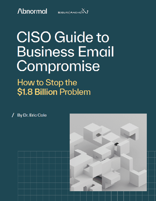 Cover Image of CISO Guide to Vendor Business email compromise white paper