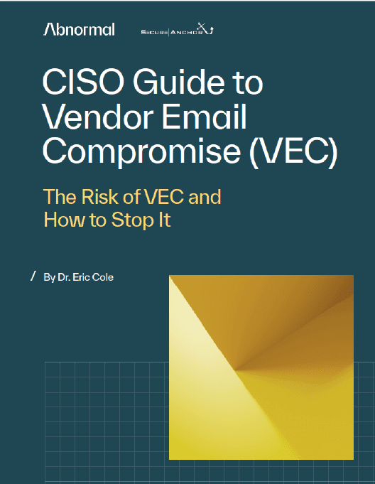 cover image of CISO Guide to Vendor email compromise white paper