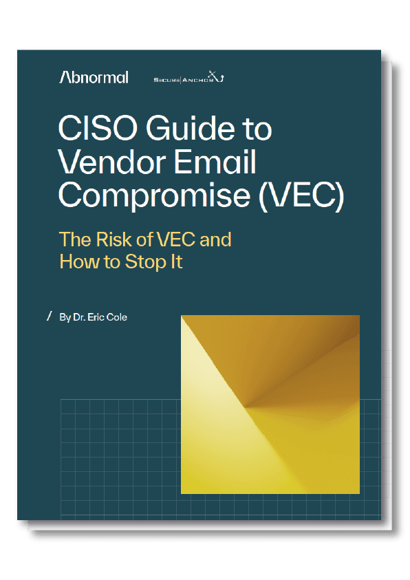 cover image of CISO Guide to Vendor email compromise white paper
