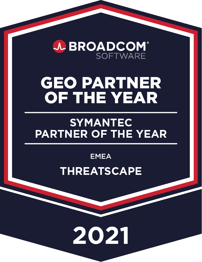 Threatscape are Symantec Broadcom GEO Partner of the Year Symantec Partner of the Year EMEA 2021