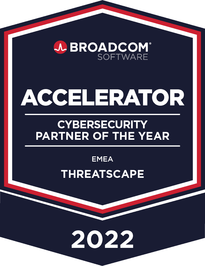 Threatscape are Broadcom Accelerator Cyber Security Partner of the Year EMEA 2022