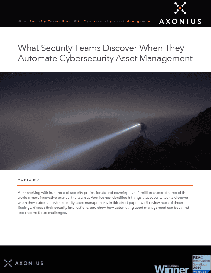 What Security Teams Discover Axonius