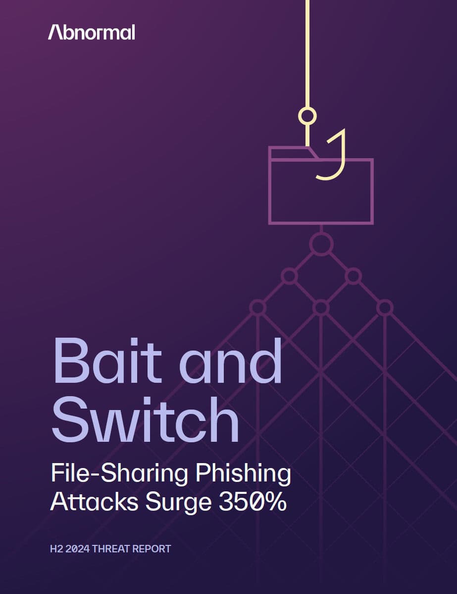 Abnormal H2 2024 Threat Report Cover