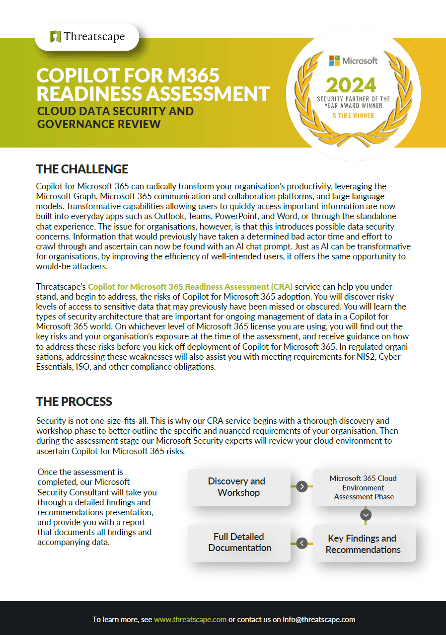 Copilot Readiness Assessment Cover
